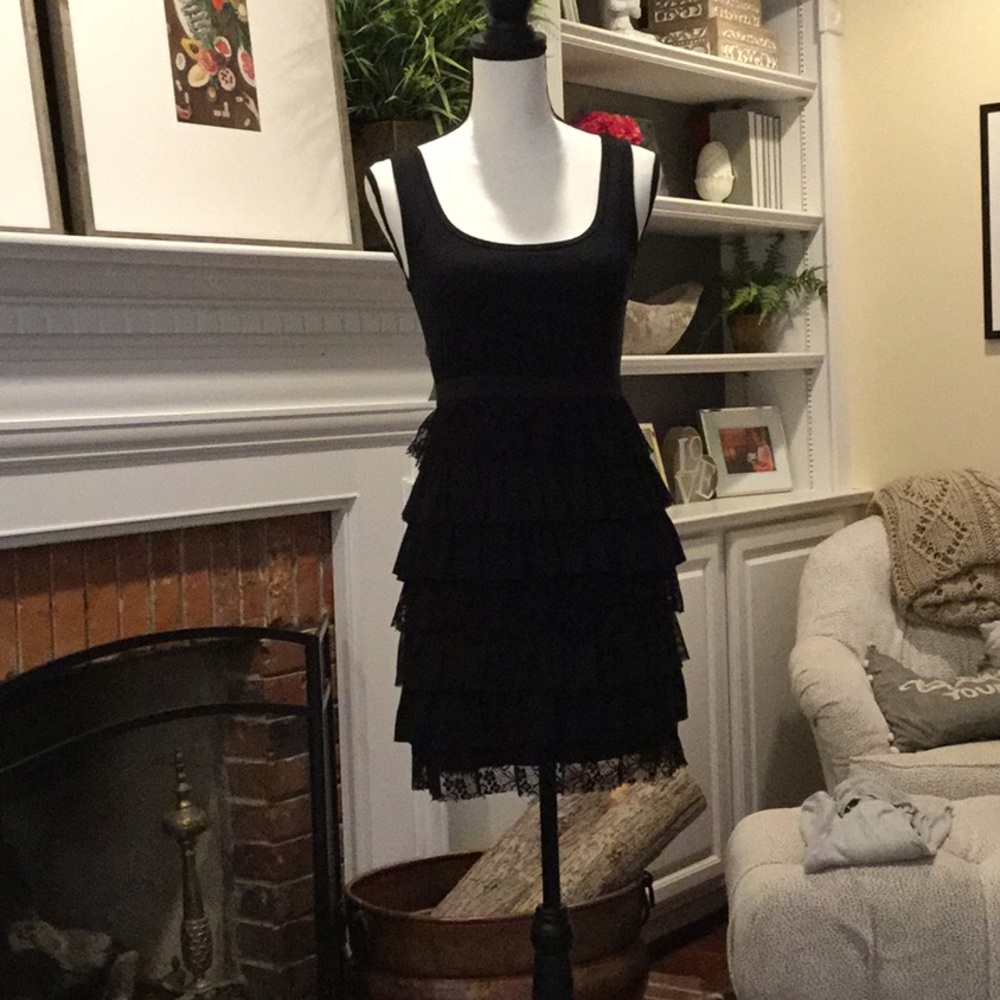 Very Cute Ruffled Lace Layered Dress